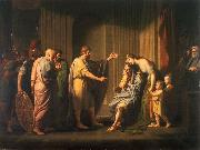Benjamin West Cleombrotus Ordered into Banishment by Leonidas II, King of Sparta Germany oil painting artist